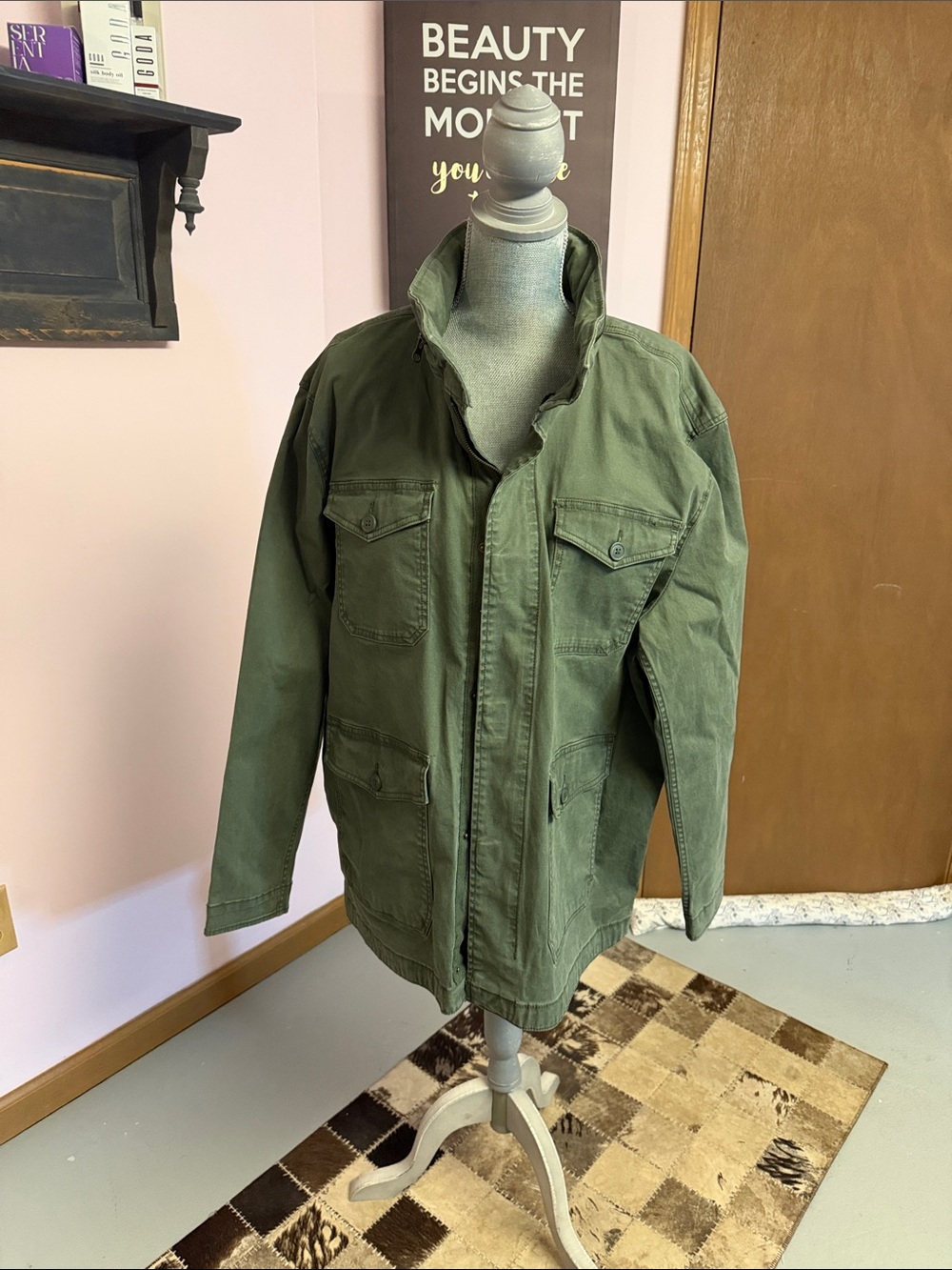 George Olive Green Military Field Jacket